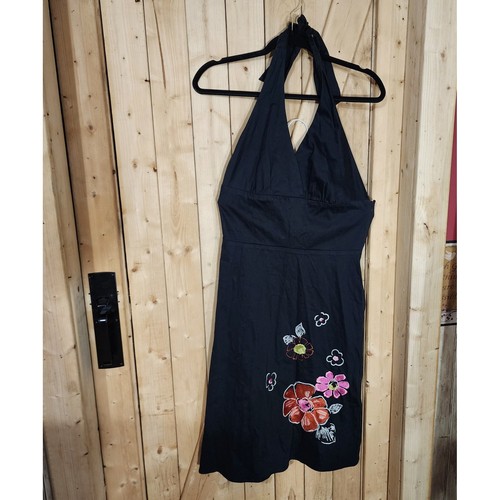 Y2k hype black halter dress - y2k,