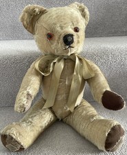 Well Loved Antique Vintage Chad Valley Mohair British Teddy Bear For TLC