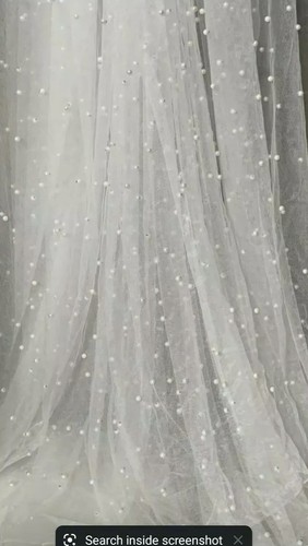 1mtr white soft - pearl, bridal