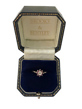 1981 Vintage Ruby and Diamond Ring 9ct Gold Diamond and Ruby Vintage Ring Size P