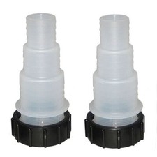 Hozelock HoseTail Inlet & Outlet 1537 Ecopower Ecocel Bioforce Pack of 2