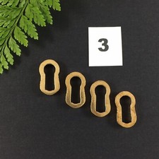 4 x Bronze Key Escutcheon
