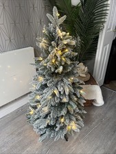 My Home Stories 120cm Pop-up LED Pre Lit Christmas Tree Warm White Lights New