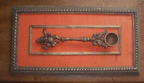 Hindu ganesha ritual spoon - hindu,