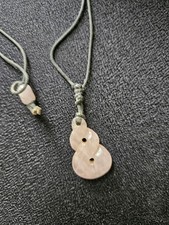 Rose Quartz Maori Pikorua Twist Pendant
