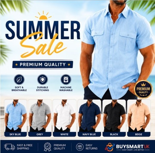 Mens summer short sleeve - short,