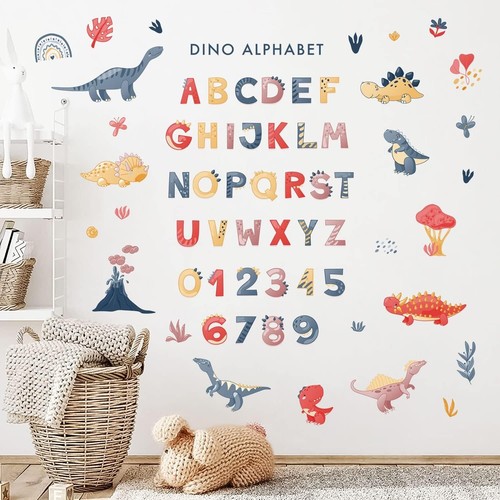 Dinosaur alphabet wall - alphabet,
