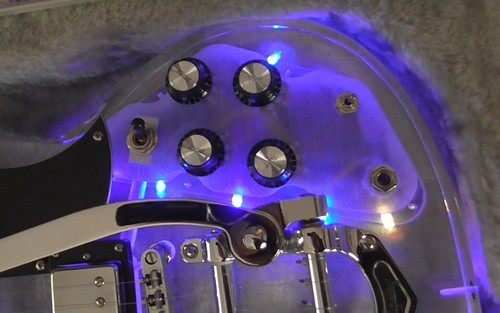 Styled acrylic led guitar - sg,