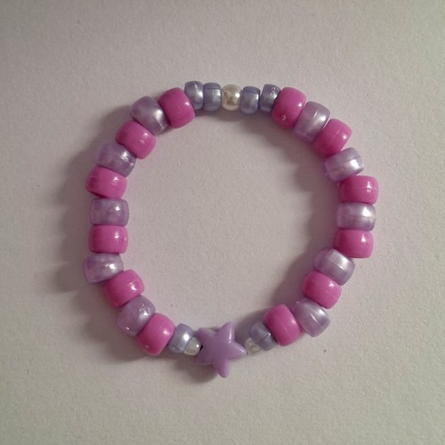 Kandi bracelets purple pink - bracelets,