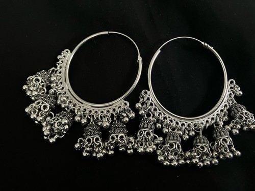 Hoop jhumka indian - jhumka,