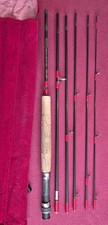SHAKESPEARE DELUXE TRAVEL FLY ROD 6 PIECE 9FT #6/7 IN MAKER BAG IN HARD TUBE