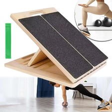 Professional 5 Level Calf Stretcher Incline Board Ankle Wooden Slant Board