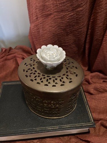 Large vintage brass trinket