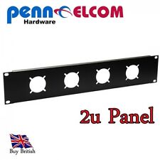 2U Socapex and Syntax Multipin Rack Panel for  4 x 37 Mulitpin Connectors