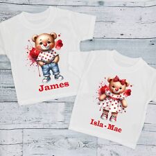 Red Nose Personalised Baby Boy Girl Kids Children's T-Shirt Outfit Teddy Bear