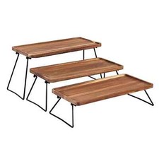 3-Tier Acacia Wood Serving