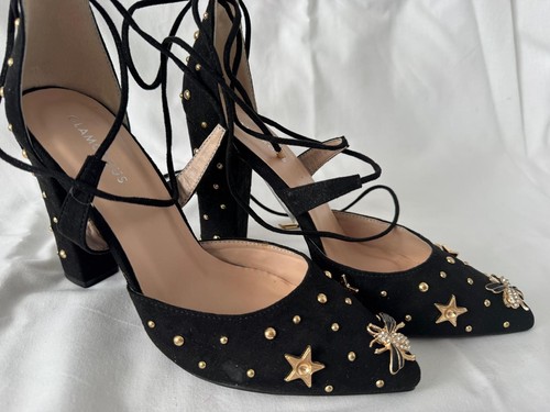 Glamorous black ladies heels - glamorous,