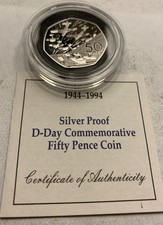 1994 Silver Proof 50p D-Day