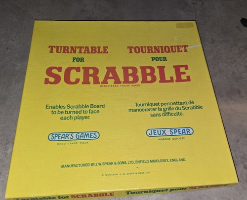 Scrabble board game turntable - board,