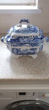 Large Spode Italian Blue & White Soup Tureen
