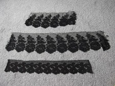 Victorian antique lace trimming x 3 job lot