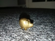 Vintage Tiny Brass Pig Ornament, 3 cms