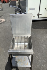 Janitorial Stainless Steel mop sink  Second Hand With Taps Fittings (S4)