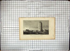 Old Engraving 1828 North