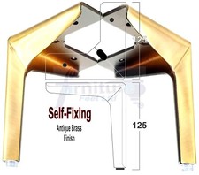 Metal feet antique - 4, brushed