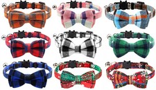 Cat / Kitten Collar with Bell & Bow Tie Quick Release Safety Buckle Cats Collars