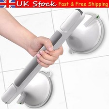 1/2X Suction Cup Bathroom Grab Rail Shower Hand Rail Mobility Aids Safety Handle