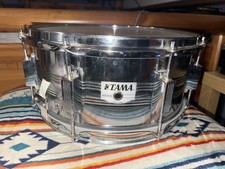 Tama Rockstar DX Snare Drum 14x6.5 Steel Shell Vintage w/ Case 
