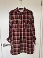Marks and Spencer INDIGO Collection Long Tunic Length Shirt top size 14