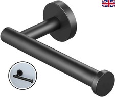 Stainless Steel Toilet Paper Holder Matte Black Toilet Roll Holder Wall Mounted~