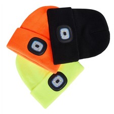 Beanie Hat With A Light  Led Built In Head Torch Hats Hands Free Headlamp Hats