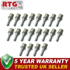 20x Wheel Bolts For Peugeot 308 2013-2021 (Alloy Wheels) Silver