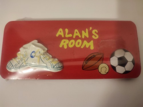 Russ wooden name plate - wooden,
