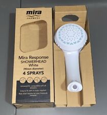 MIRA RESPONSE SHOWER HEAD IN WHITE 4 SPRAY BRAND NEW IN NEW STYLE PACKAGING £24
