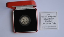 1994 £1 Silver Proof Piedfort