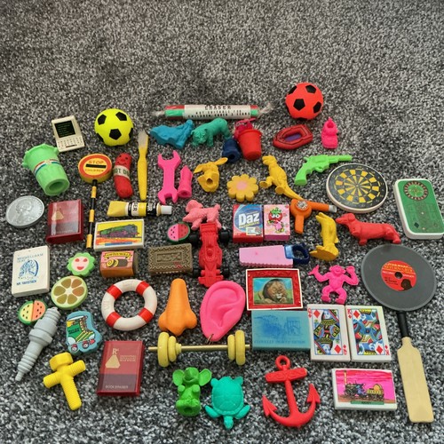 Vintage novelty eraser mixed - vintage,