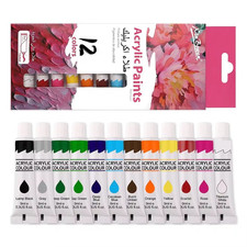 12 Colours Acrylic Paint Set