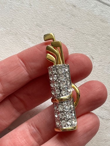 Golf bag brooch - bag, pin