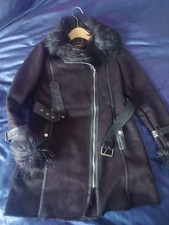 Lipsy Black Faux Suede Fur