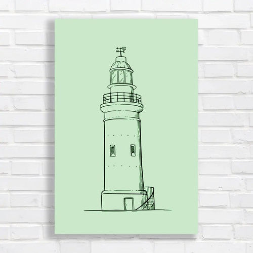 Minimalist lighthouse green - minimalist,