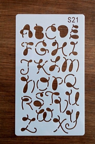 Alphabet letters stencil 180mm - stencil,