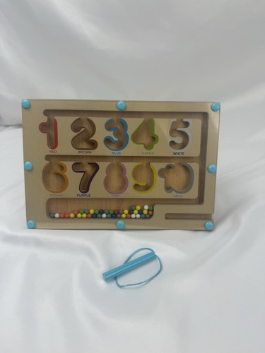 Wooden number puzzle - puzzle, board