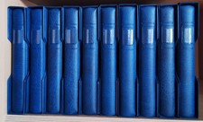 10X Linder Binder Set: Binder REGULAR 1104 With Protective Cassette 814, Blue