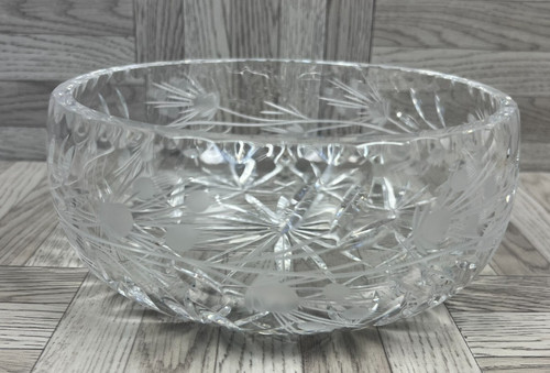Glass cut bowl - fruit,