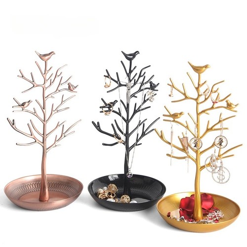 Gold jewellery tree - gold, stand
