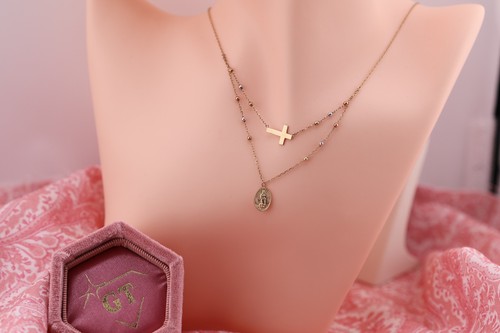 10k tri color gold cross - color,